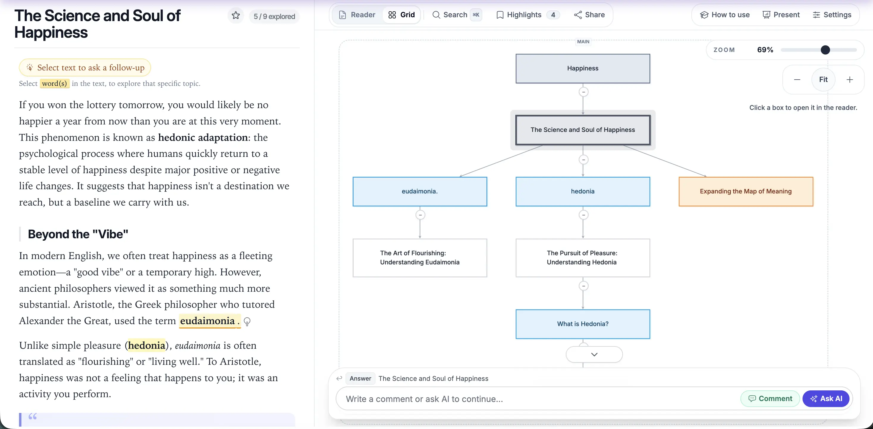 Preview of the Happiness grid workspace by TomBers44